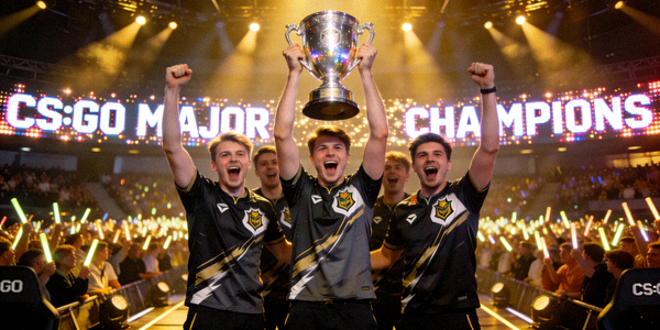 CS:GO Major冠军战队捧杯庆祝瞬间